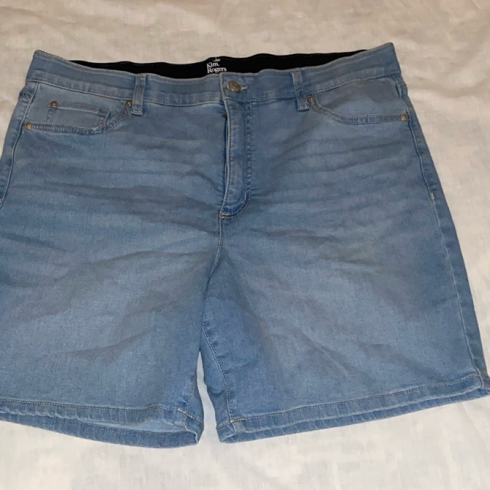 Kim Rogers Light Blue Jean Shorts